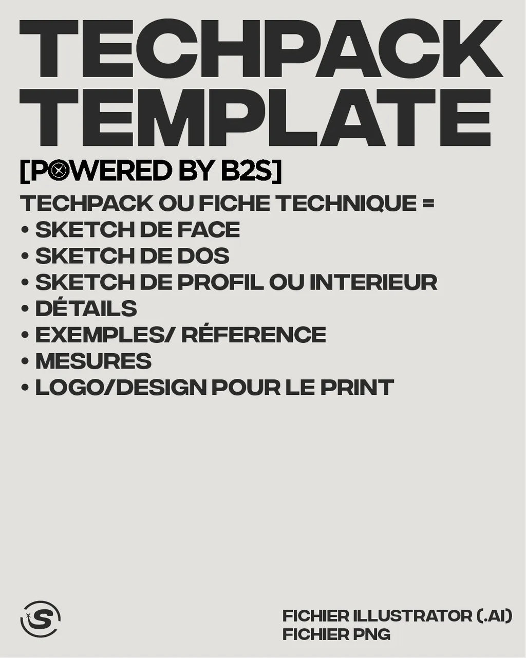 TECHPACK TEMPLATE [POWERED BY B2S]