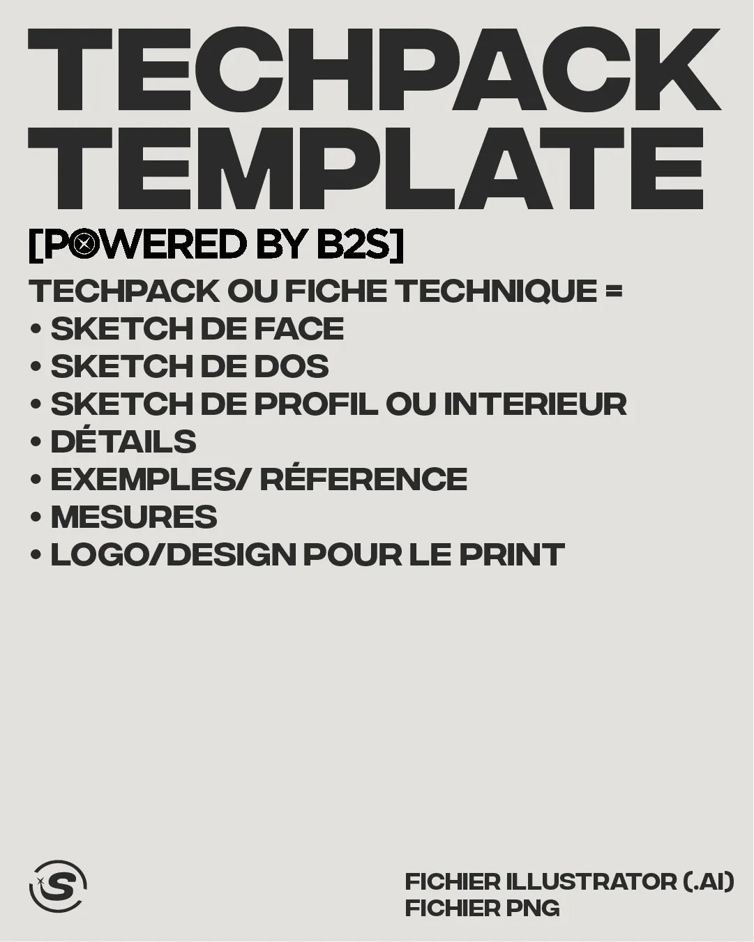 TECHPACK TEMPLATE [POWERED BY B2S]